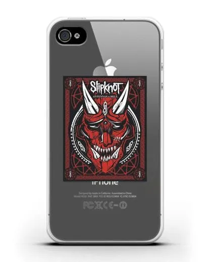 Чехол Slipknot с постером сборника Antennas to Hell силиконовый для iPhone 4/4s