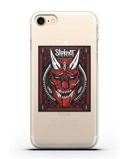 Чехол Slipknot с постером сборника Antennas to Hell силиконовый для iPhone 7