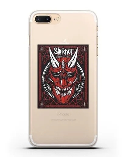 Чехол Slipknot с постером сборника Antennas to Hell силиконовый для iPhone 7 Plus
