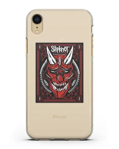 Чехол Slipknot с постером сборника Antennas to Hell силиконовый для iPhone XR