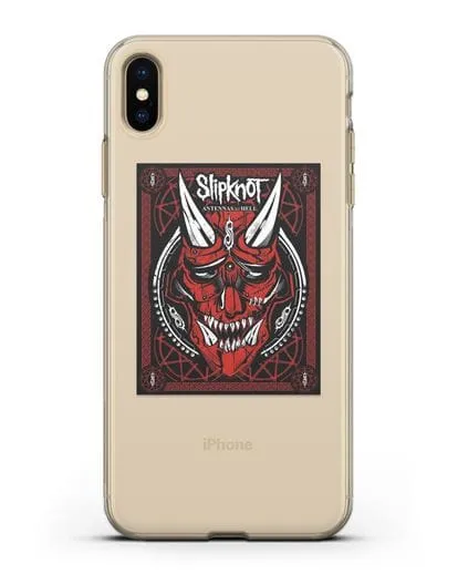 Чехол Slipknot с постером сборника Antennas to Hell силиконовый для iPhone XS Max