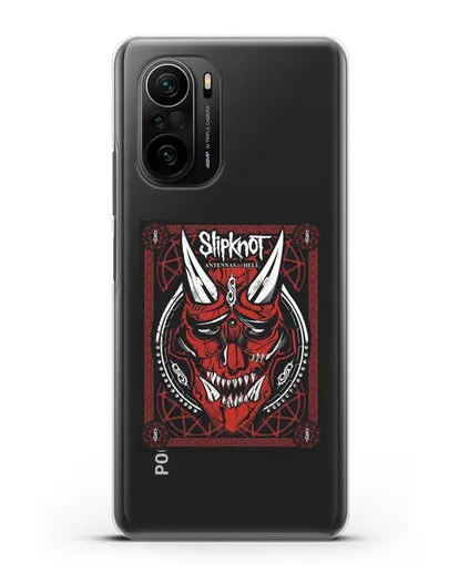 Чехол Slipknot с постером сборника Antennas to Hell силиконовый для Xiaomi Poco F3