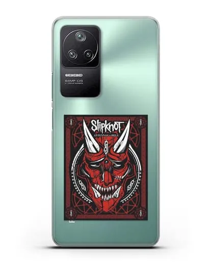 Чехол Slipknot с постером сборника Antennas to Hell силиконовый для Xiaomi Poco F4