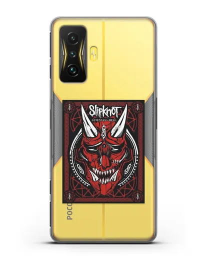 Чехол Slipknot с постером сборника Antennas to Hell силиконовый для Xiaomi Poco F4 GT