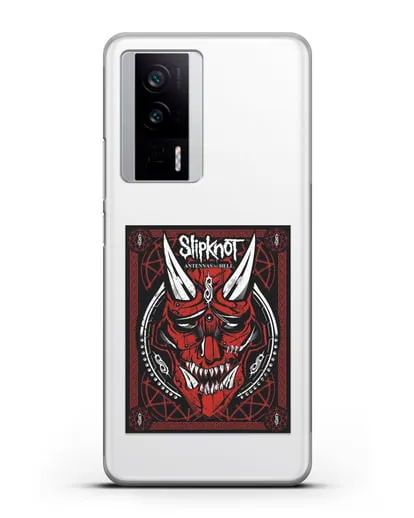 Чехол Slipknot с постером сборника Antennas to Hell силиконовый для Xiaomi Poco F5 Pro