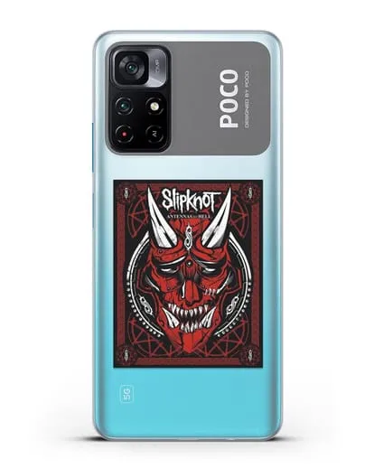 Чехол Slipknot с постером сборника Antennas to Hell силиконовый для Xiaomi Poco M4 Pro 5G