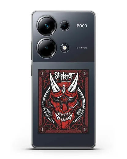 Чехол Slipknot с постером сборника Antennas to Hell силиконовый для Xiaomi Poco M6 Pro