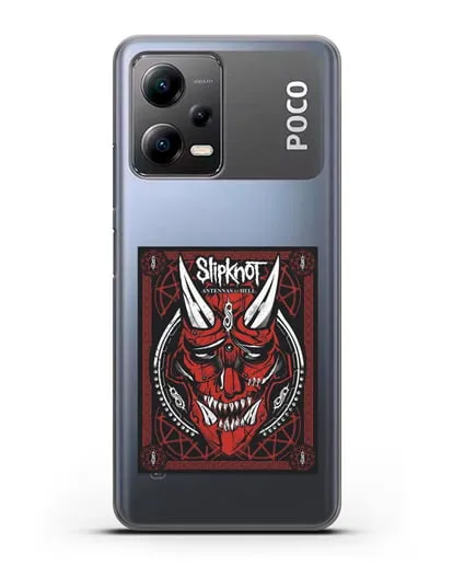 Чехол Slipknot с постером сборника Antennas to Hell силиконовый для Xiaomi Poco X5