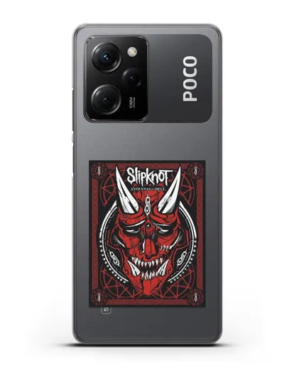 Чехол Slipknot с постером сборника Antennas to Hell силиконовый для Xiaomi Poco X5 Pro