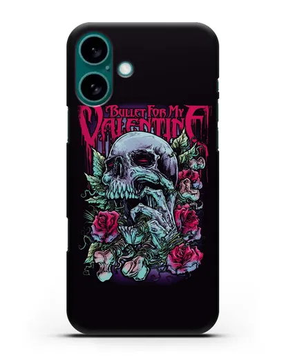 Чехол с картинкой Bullet for my Valentine силиконовый для iPhone 16 Plus
