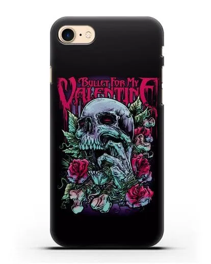 Чехол с картинкой Bullet for my Valentine силиконовый для iPhone 8