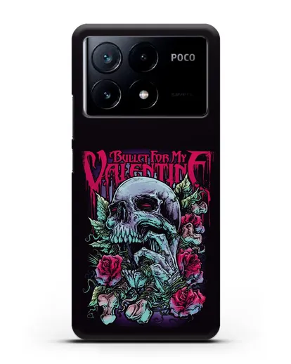 Чехол с картинкой Bullet for my Valentine силиконовый для Xiaomi Poco X6 Pro