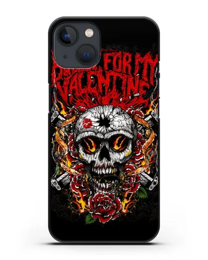 Чехол с иллюстрацией Bullet for my Valentine силиконовый для iPhone 13 Mini