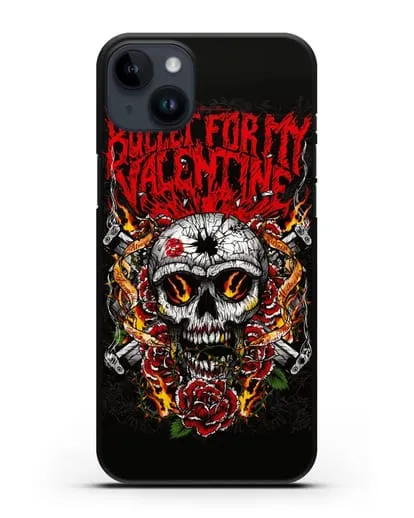 Чехол с иллюстрацией Bullet for my Valentine силиконовый для iPhone 14 Plus