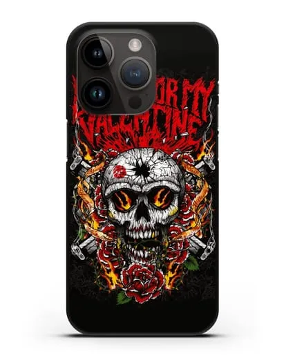 Чехол с иллюстрацией Bullet for my Valentine силиконовый для iPhone 14 Pro