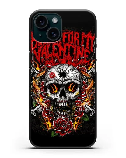 Чехол с иллюстрацией Bullet for my Valentine силиконовый для iPhone 15