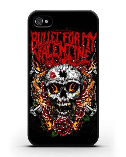 Чехол с иллюстрацией Bullet for my Valentine силиконовый для iPhone 4/4s