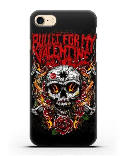 Чехол с иллюстрацией Bullet for my Valentine силиконовый для iPhone 8
