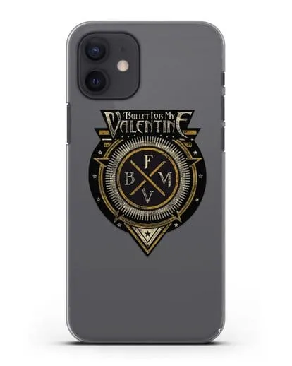 Чехол с логотипом Bullet for my Valentine силиконовый для iPhone 12