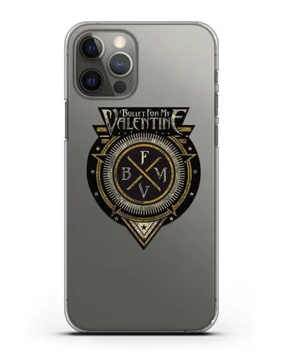Чехол с логотипом Bullet for my Valentine силиконовый для iPhone 12 Pro