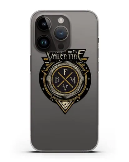 Чехол с логотипом Bullet for my Valentine силиконовый для iPhone 14 Pro