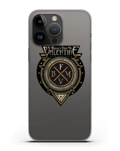 Чехол с логотипом Bullet for my Valentine силиконовый для iPhone 14 Pro Max