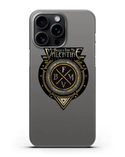 Чехол с логотипом Bullet for my Valentine силиконовый для iPhone 15 Pro Max