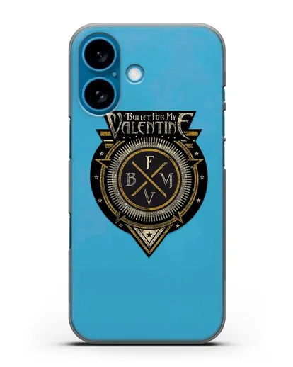 Чехол с логотипом Bullet for my Valentine силиконовый для iPhone 16