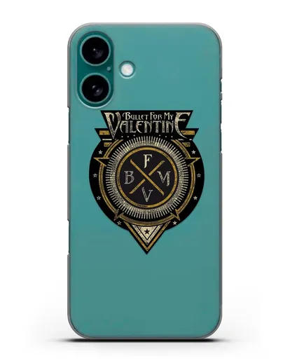 Чехол с логотипом Bullet for my Valentine силиконовый для iPhone 16 Plus