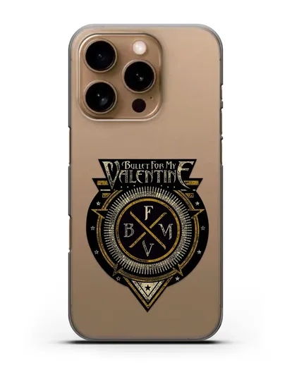 Чехол с логотипом Bullet for my Valentine силиконовый для iPhone 16 Pro