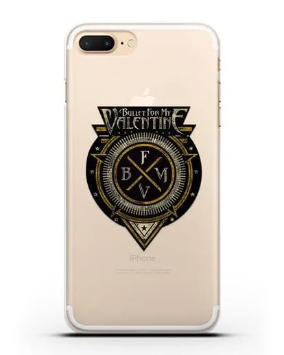 Чехол с логотипом Bullet for my Valentine силиконовый для iPhone 7 Plus