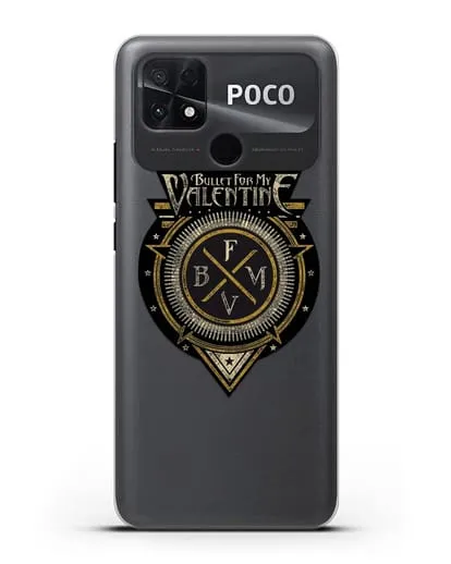 Чехол с логотипом Bullet for my Valentine силиконовый для Xiaomi Poco C40