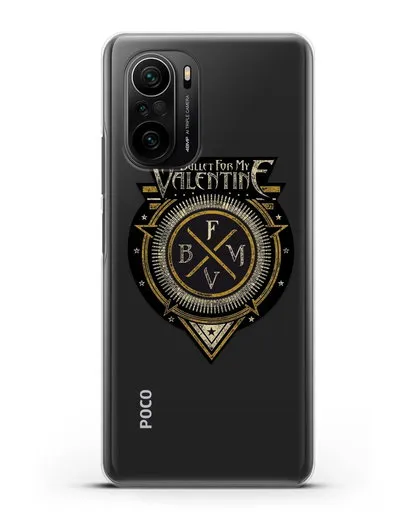 Чехол с логотипом Bullet for my Valentine силиконовый для Xiaomi Poco F3