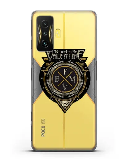 Чехол с логотипом Bullet for my Valentine силиконовый для Xiaomi Poco F4 GT