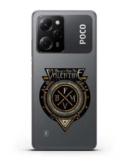 Чехол с логотипом Bullet for my Valentine силиконовый для Xiaomi Poco X5 Pro