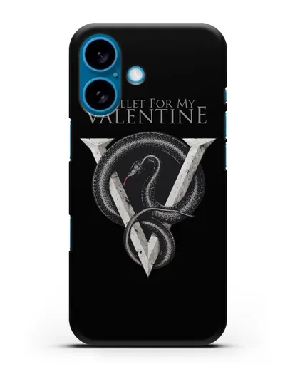 Чехол с символикой Bullet for my Valentine силиконовый для iPhone 16