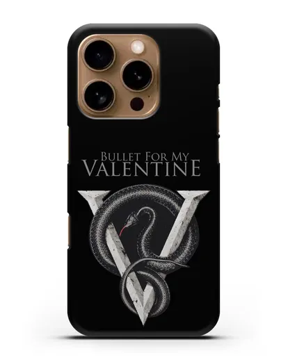 Чехол с символикой Bullet for my Valentine силиконовый для iPhone 16 Pro