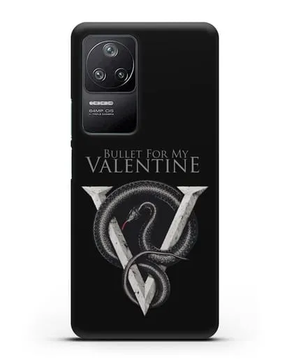 Чехол с символикой Bullet for my Valentine силиконовый для Xiaomi Poco F4