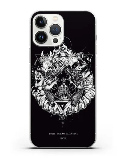 Чехол Bullet for my Valentine с постером альбома Fever силиконовый для iPhone 13 Pro Max