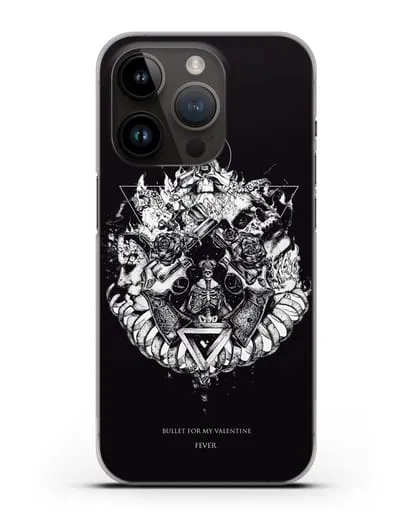 Чехол Bullet for my Valentine с постером альбома Fever силиконовый для iPhone 14 Pro