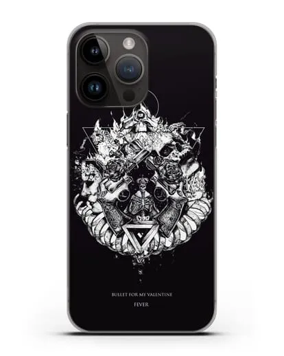 Чехол Bullet for my Valentine с постером альбома Fever силиконовый для iPhone 14 Pro Max
