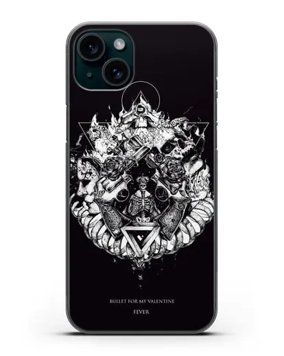 Чехол Bullet for my Valentine с постером альбома Fever силиконовый для iPhone 15 Plus