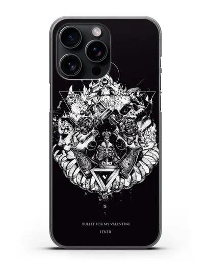Чехол Bullet for my Valentine с постером альбома Fever силиконовый для iPhone 15 Pro Max