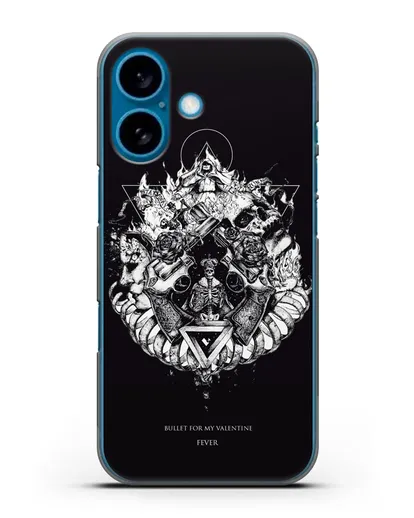 Чехол Bullet for my Valentine с постером альбома Fever силиконовый для iPhone 16
