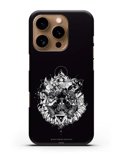 Чехол Bullet for my Valentine с постером альбома Fever силиконовый для iPhone 16 Pro