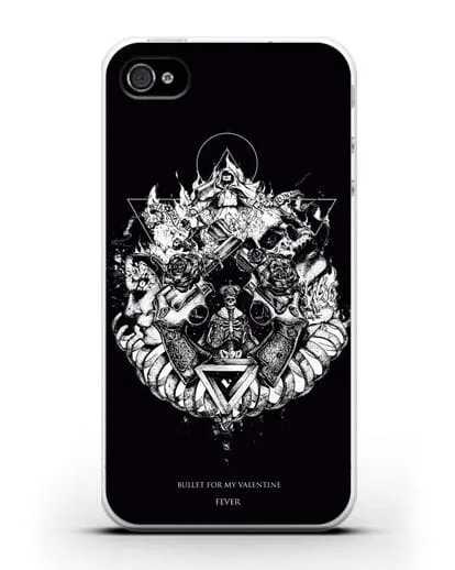 Чехол Bullet for my Valentine с постером альбома Fever силиконовый для iPhone 4/4s