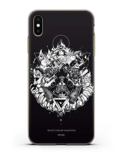 Чехол Bullet for my Valentine с постером альбома Fever силиконовый для iPhone XS Max