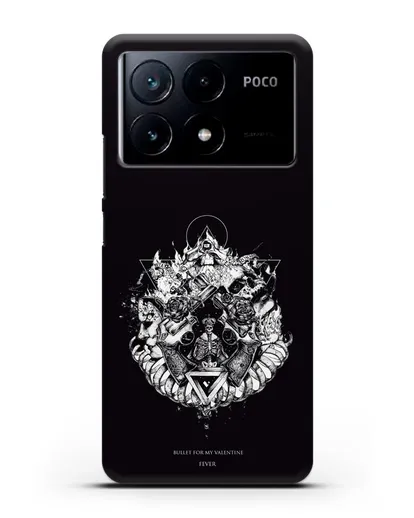 Чехол Bullet for my Valentine с постером альбома Fever силиконовый для Xiaomi Poco X6 Pro