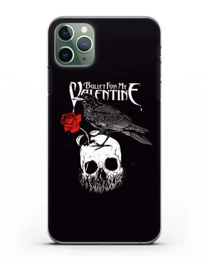 Чехол Bullet for my Valentine с изображением ворон и череп силиконовый для iPhone 11 Pro
