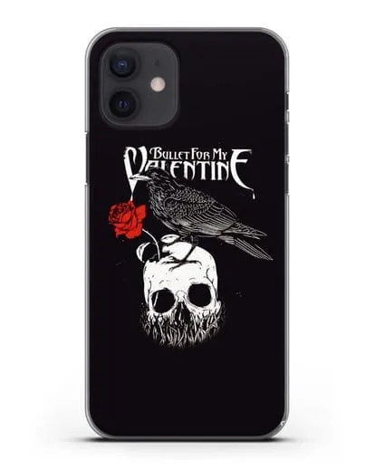 Чехол Bullet for my Valentine с изображением ворон и череп силиконовый для iPhone 12